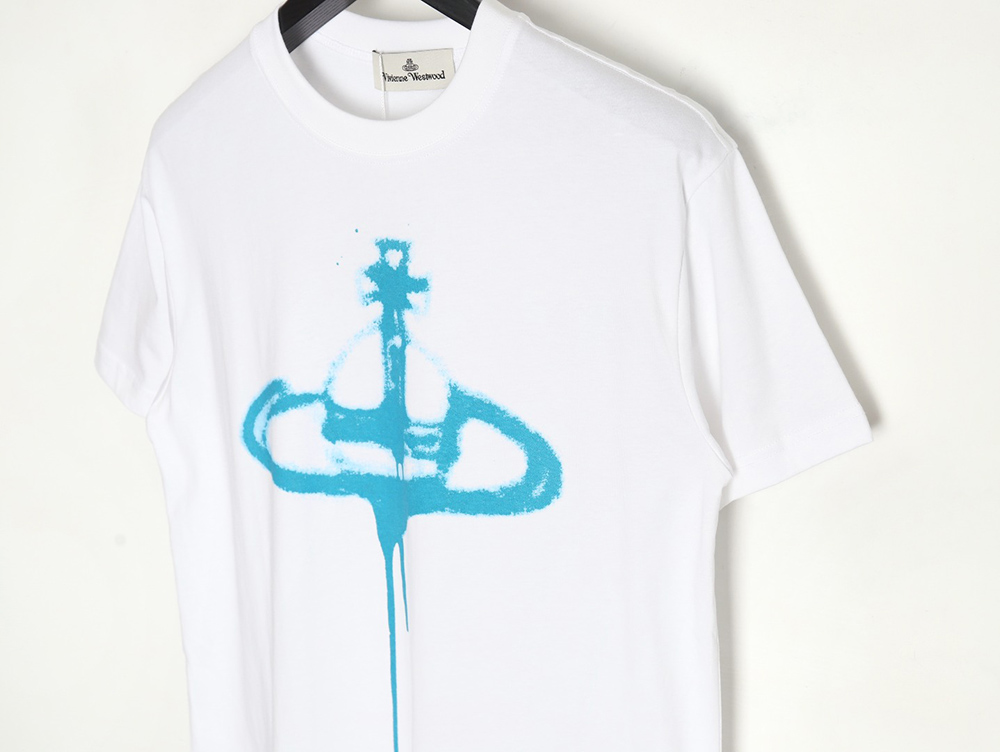 Vivienne Westwood 24SS inkjet Saturn logo short-sleeved T-shirt