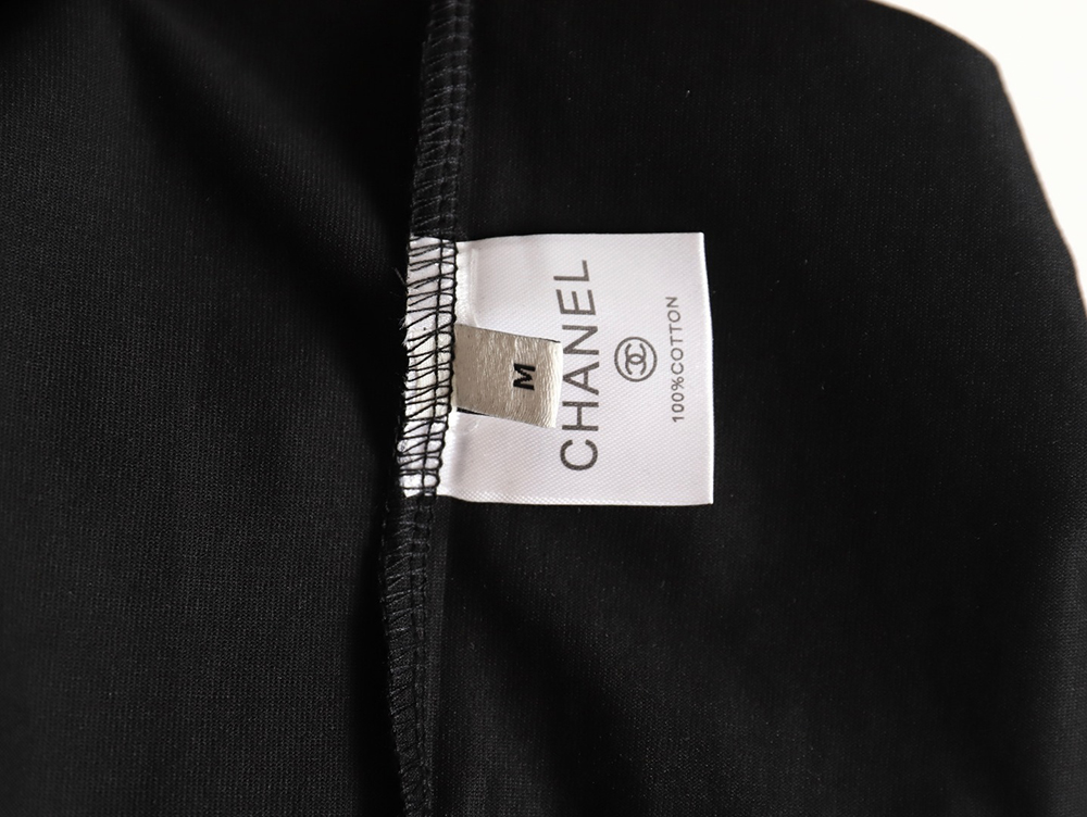 Ch*el hand-painted watch dial graffiti short-sleeved t-shirt tsk1