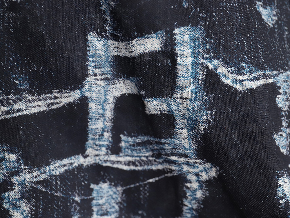 F**di 24ss linen full print short-sleeved shirt