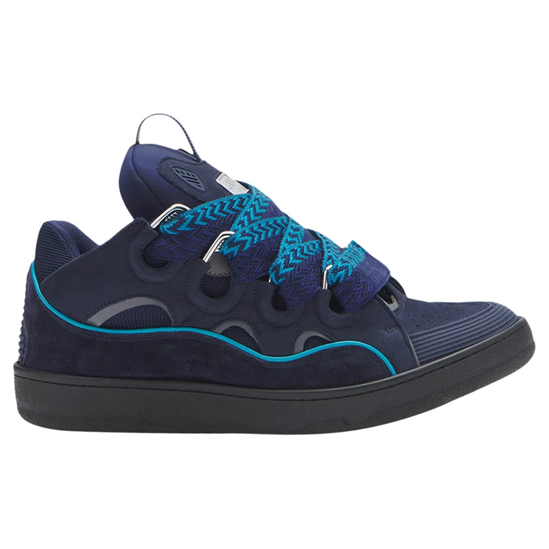 Lanvin Curb Sneakers ''Navy Blue Grey''
