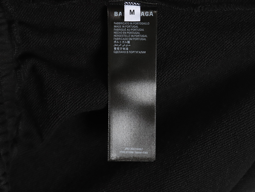 Ba*len*cia*ga 24ss fuzzy cola print ripped shorts