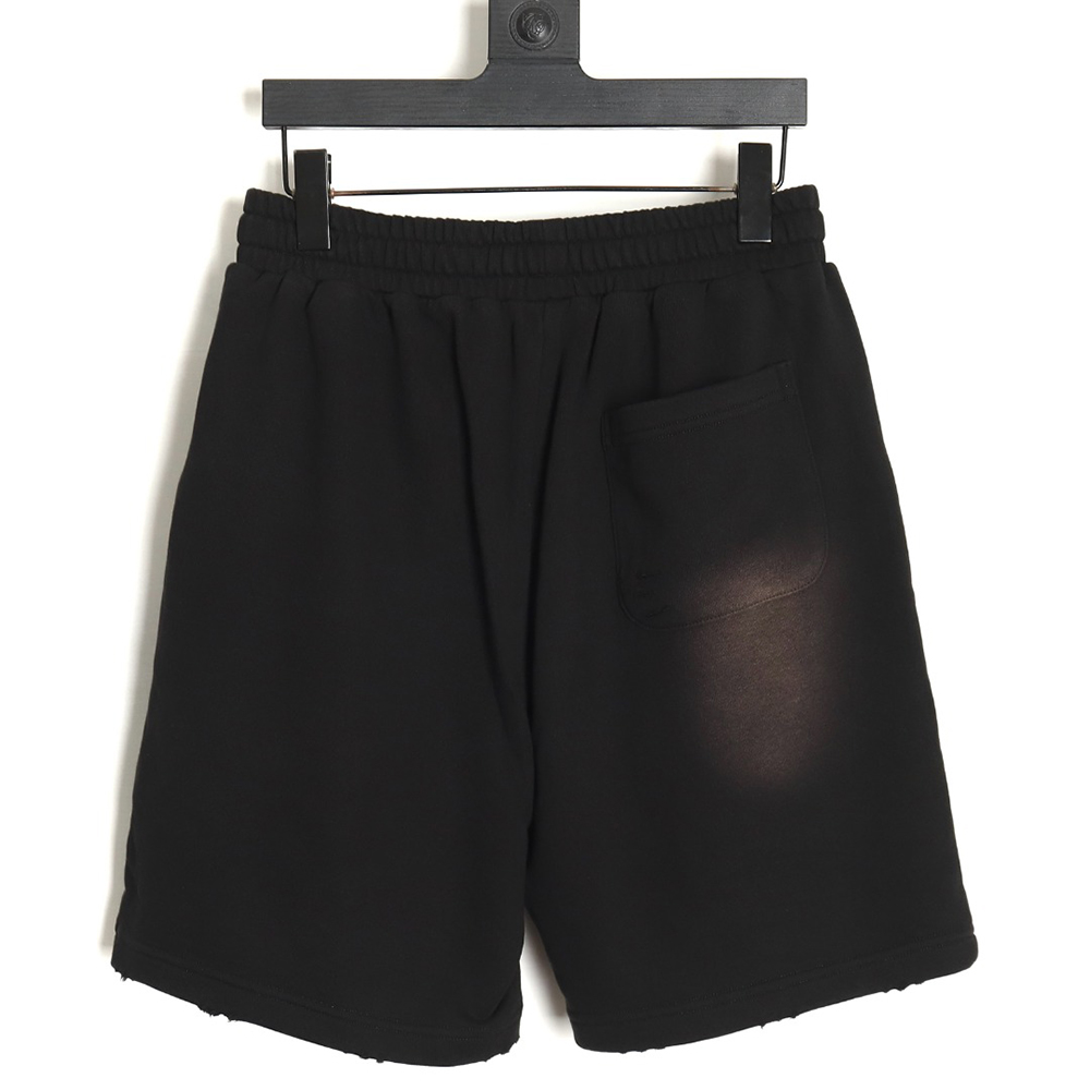 Ba*len*cia*ga 24ss fuzzy cola print ripped shorts