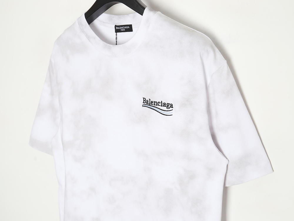 Ba*len*cia*ga 24ss embroidered cola mud dyed short sleeves