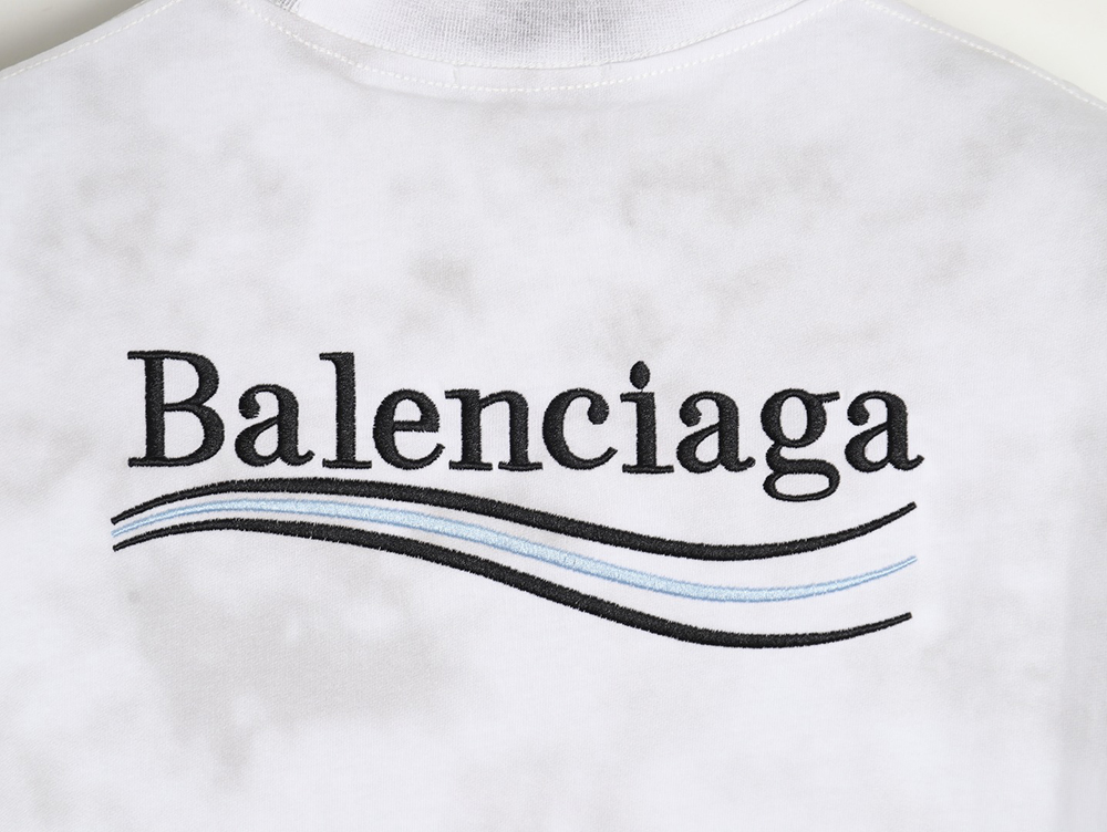 Ba*len*cia*ga 24ss embroidered cola mud dyed short sleeves