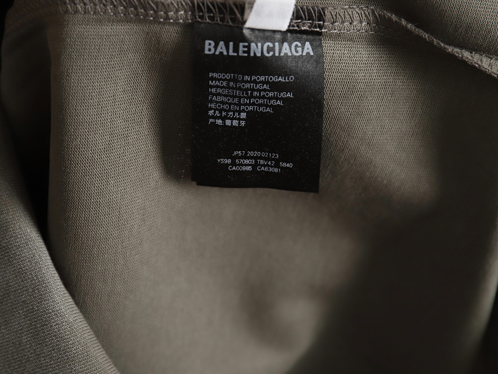 Ba*len*cia*ga 24ss embroidered cola mud dyed short sleeves tsk1