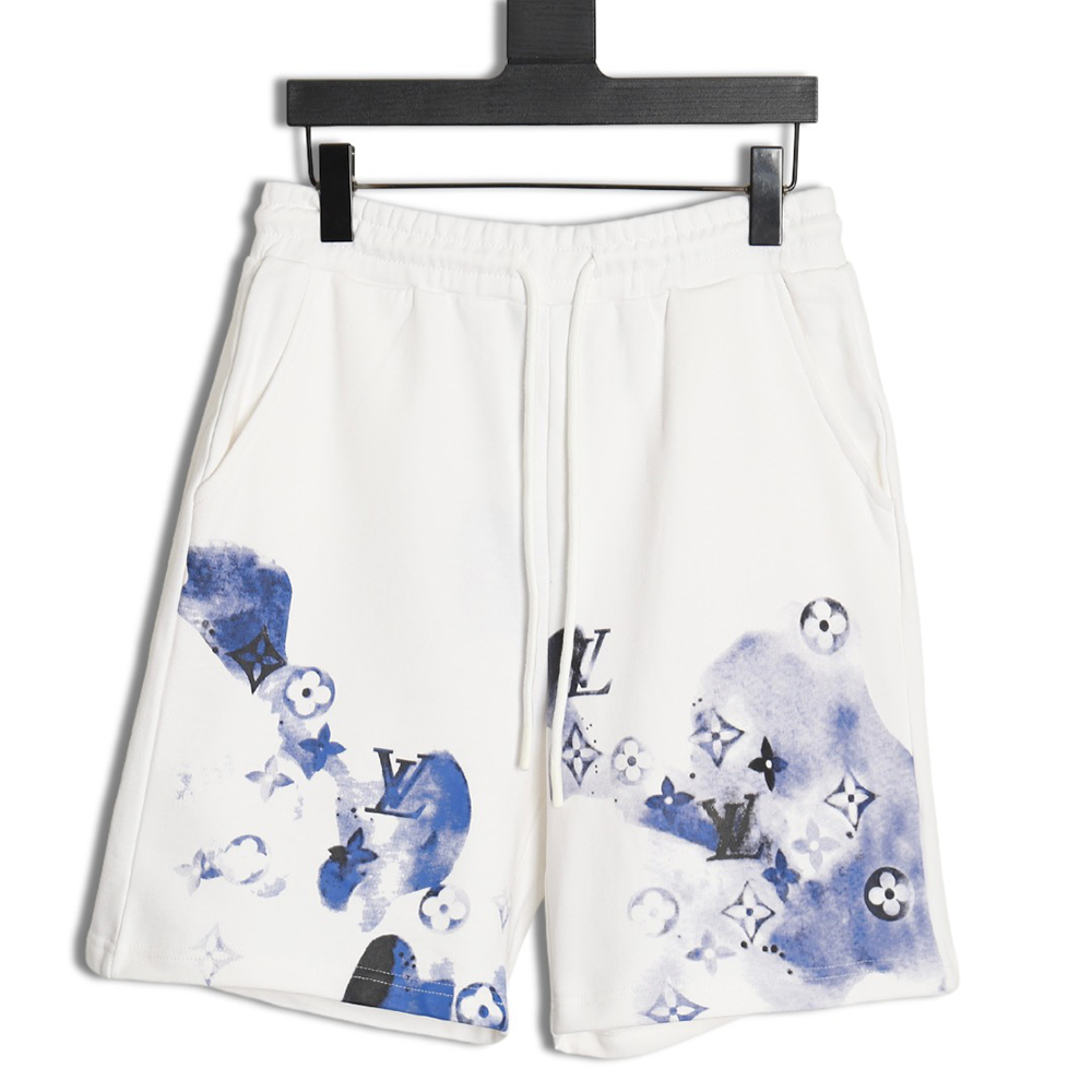 l0*is V*t0n 24ss rendered monogram print shorts
