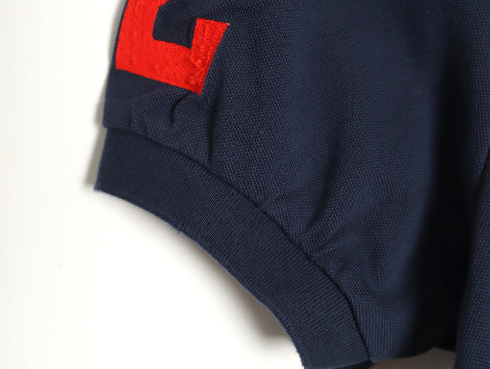 Ba*len*cia*ga 24ss horse embroidered silhouette polo short sleeve