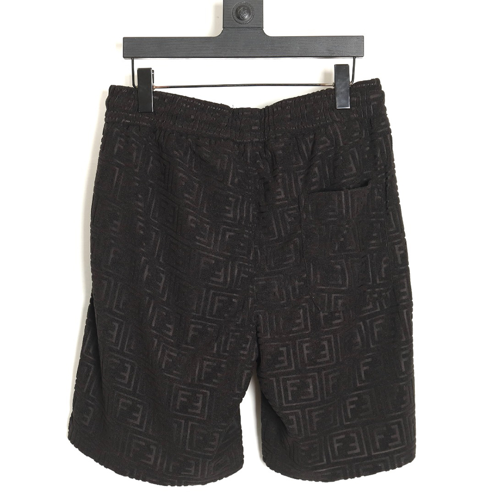 F**di 24ss all-over double f embossed jacquard shorts