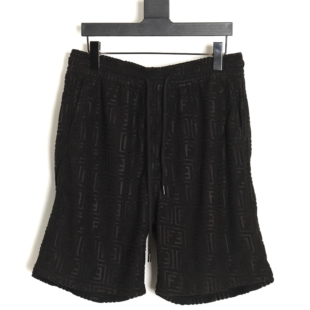 F**di 24ss all-over double f embossed jacquard shorts