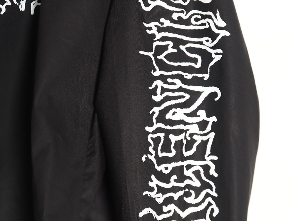 Ba*len*cia*ga 24fw hollow flame totem print long-sleeved shirt