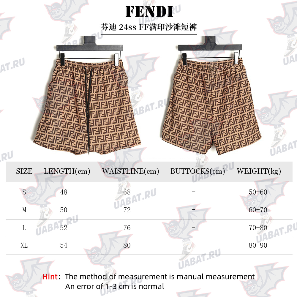 F**di 24ss ff print beach shorts tsk1
