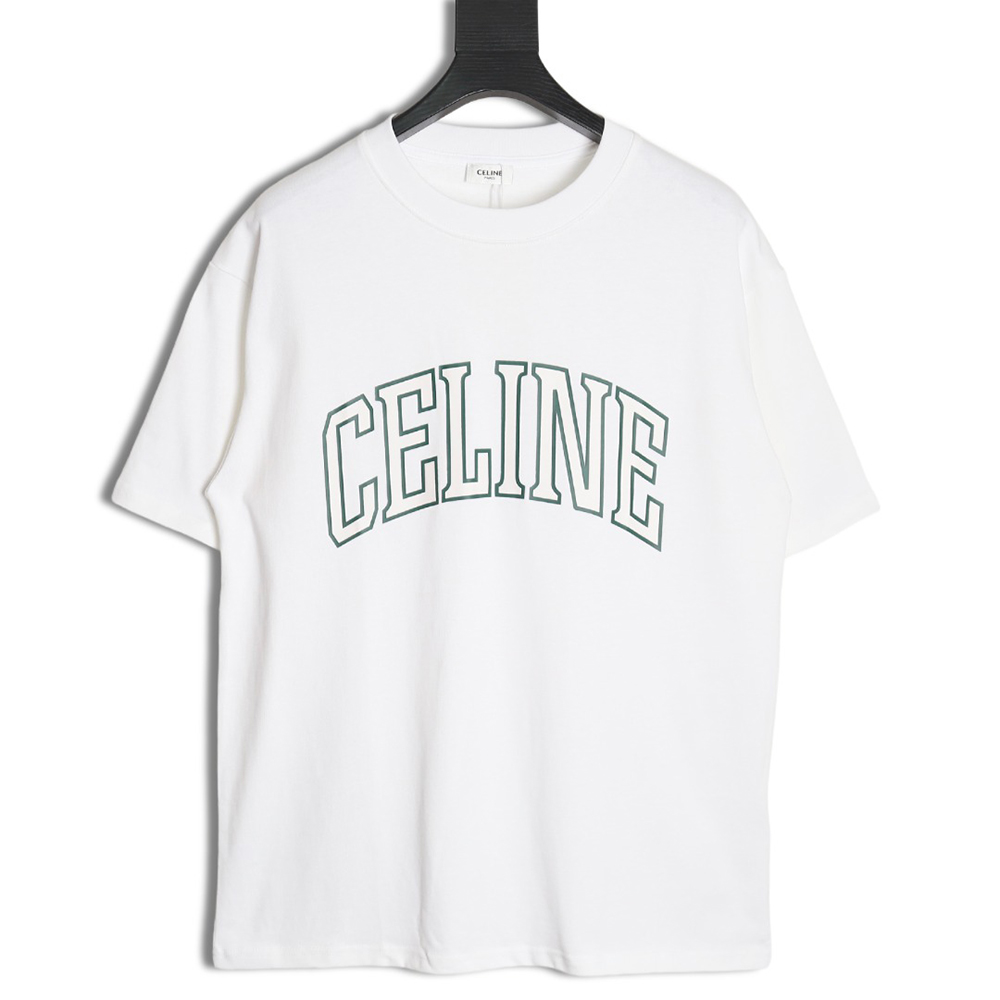 Ce**e curved letter print short sleeves