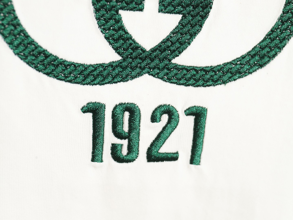 G*u*i colorblock double g embroidered logo short-sleeved t-shirt