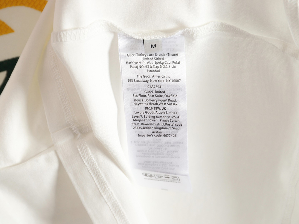 G*u*i colorblock double g embroidered logo short-sleeved t-shirt