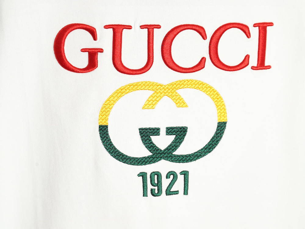 G*u*i colorblock double g embroidered logo short-sleeved t-shirt