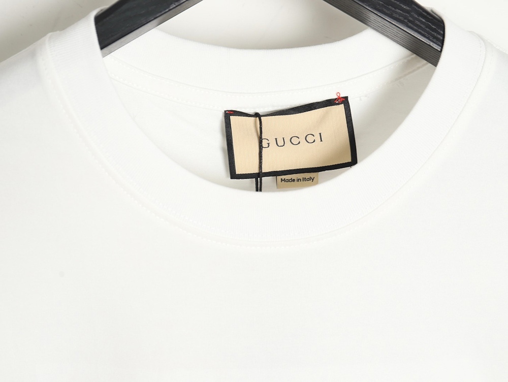 G*u*i colorblock double g embroidered logo short-sleeved t-shirt