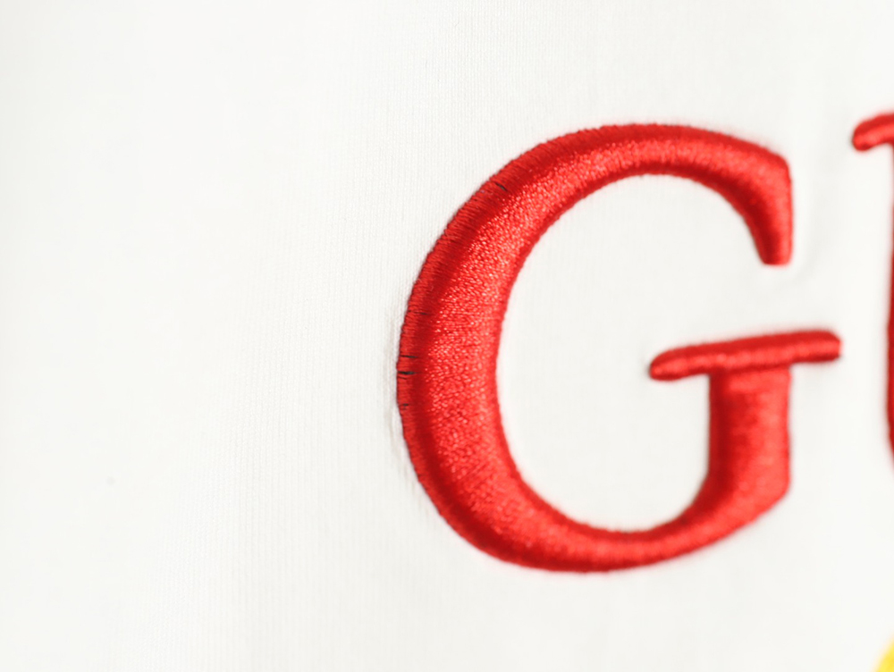 G*u*i colorblock double g embroidered logo short-sleeved t-shirt