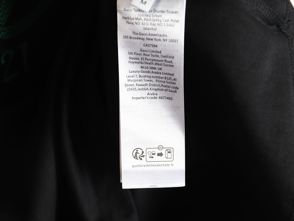 G*u*i colorblock double g embroidered logo short-sleeved t-shirt tsk1