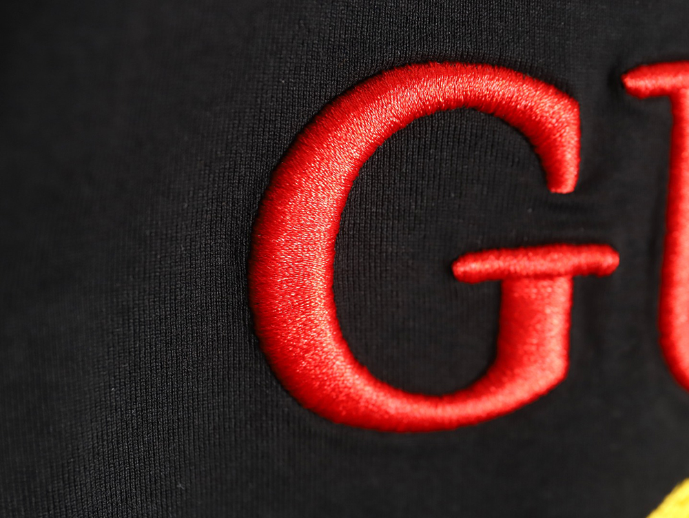 G*u*i colorblock double g embroidered logo short-sleeved t-shirt tsk1