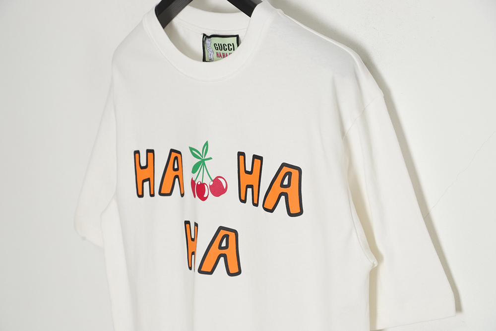 G*u*i & ha ha ha cherry print short sleeves