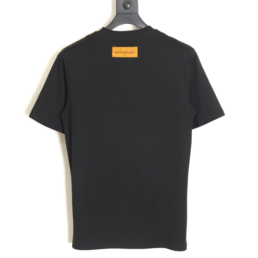 l0*is V*t0n square green full print short-sleeved t-shirt