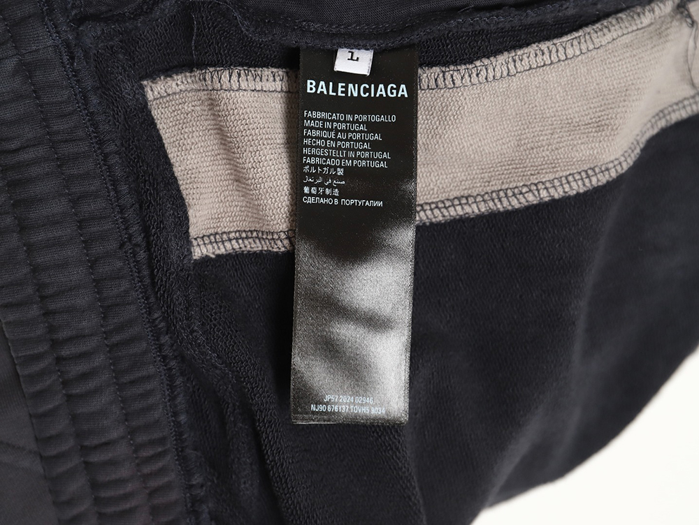 Ba*len*cia*ga double ring wasteland style pants