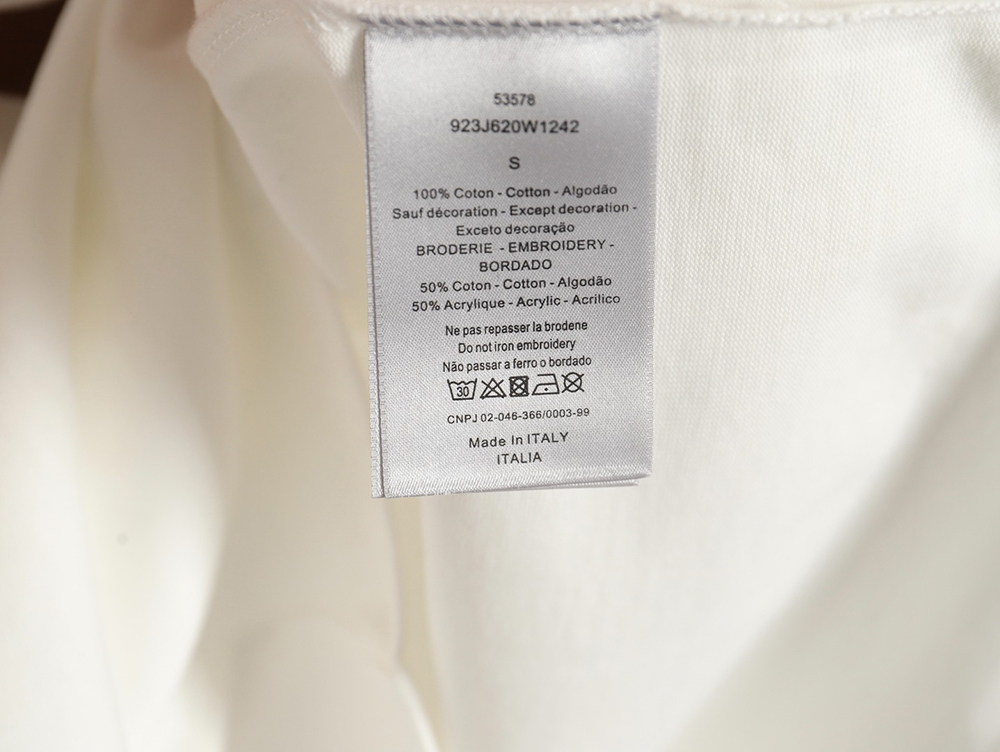 D*or lettering logo print short sleeves