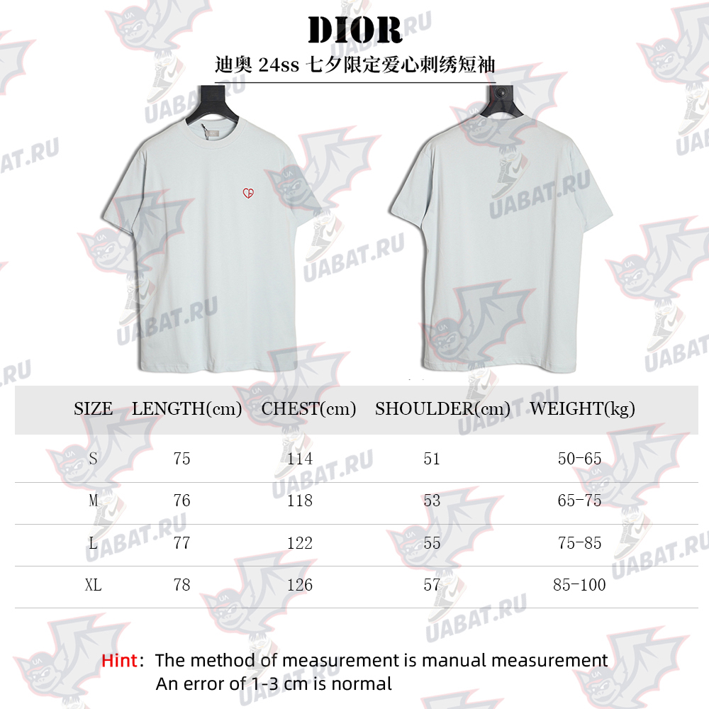 D*or tanabata limited edition heart embroidered short sleeves tsk1