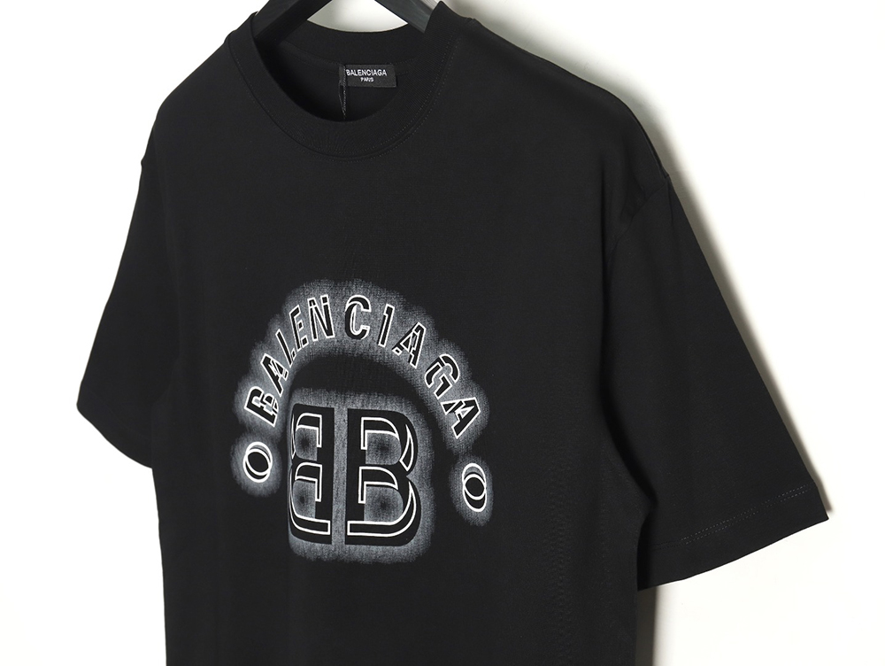 Ba*len*cia*ga 3d letter print short sleeves tsk1