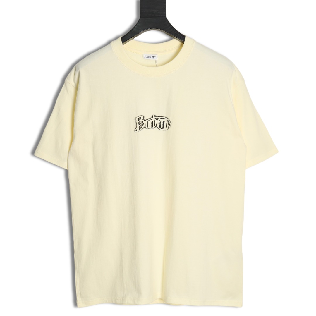 B**rry cursive lettering print short sleeve