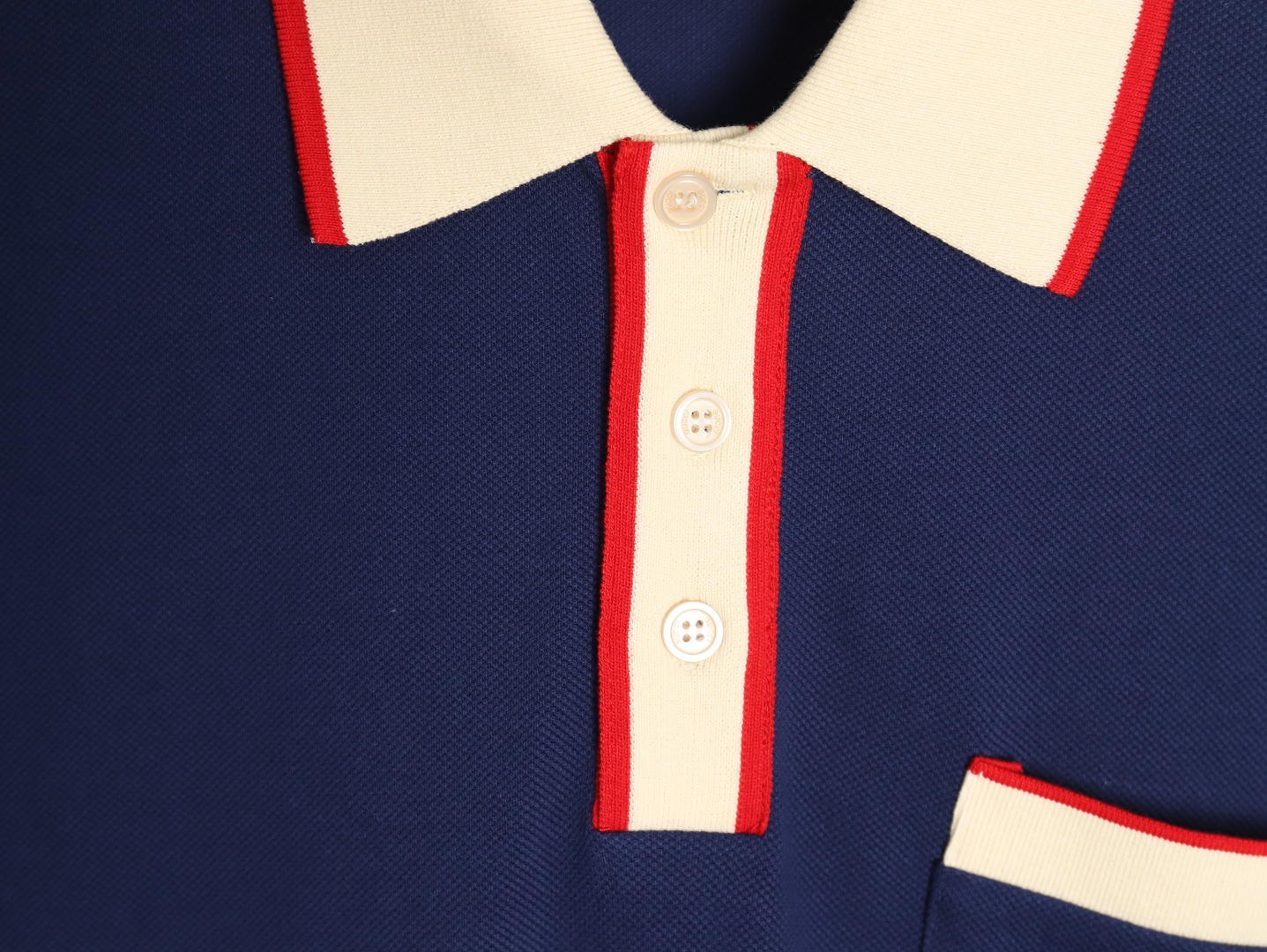 G*u*i classic pocket embroidered double g polo short sleeve