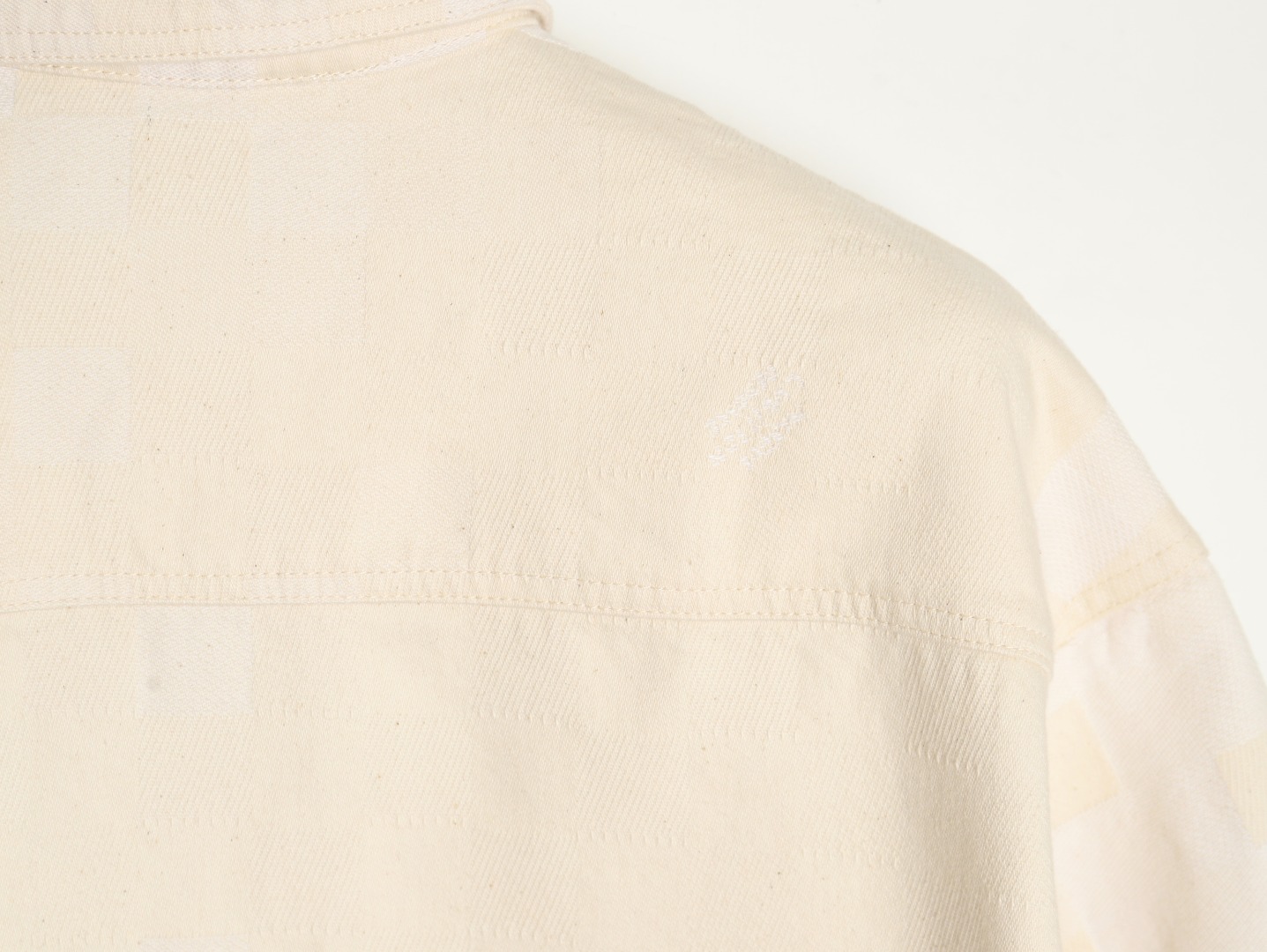 l0*is V*t0n checkerboard short sleeve shirt jacket