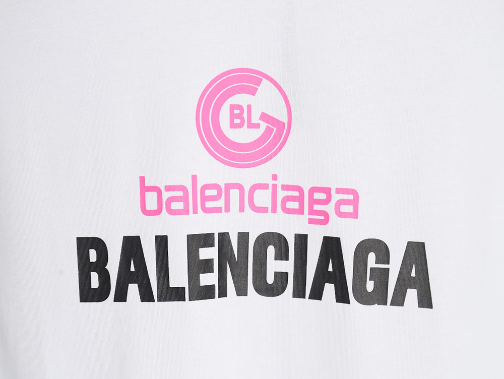 Ba*len*cia*ga logo print short sleeves