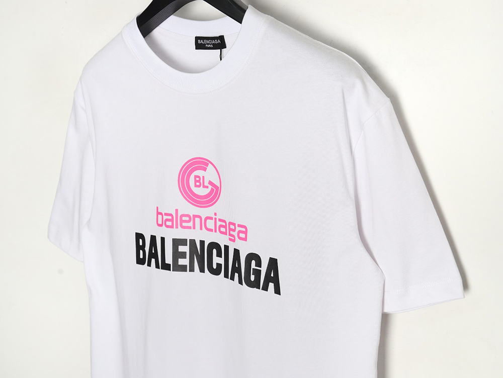 Ba*len*cia*ga logo print short sleeves