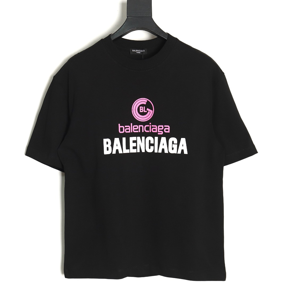Ba*len*cia*ga logo print short sleeves tsk1