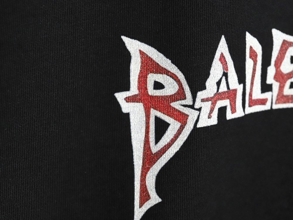 Ba*len*cia*ga printed crew neck short sleeves tsk1