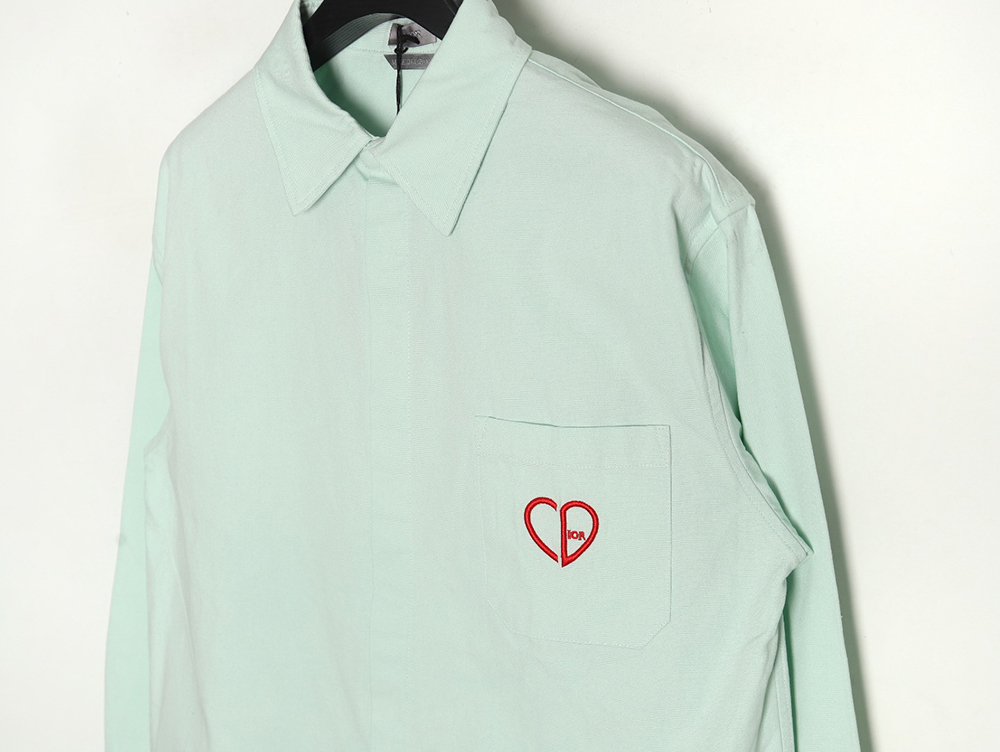 D*or heart embroidered shirt