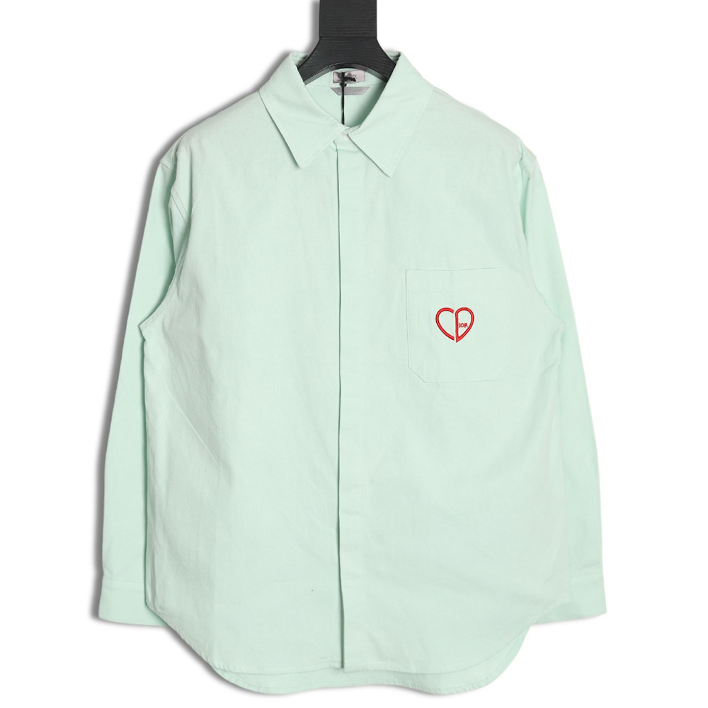 D*or heart embroidered shirt