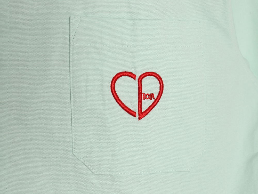 D*or heart embroidered shirt