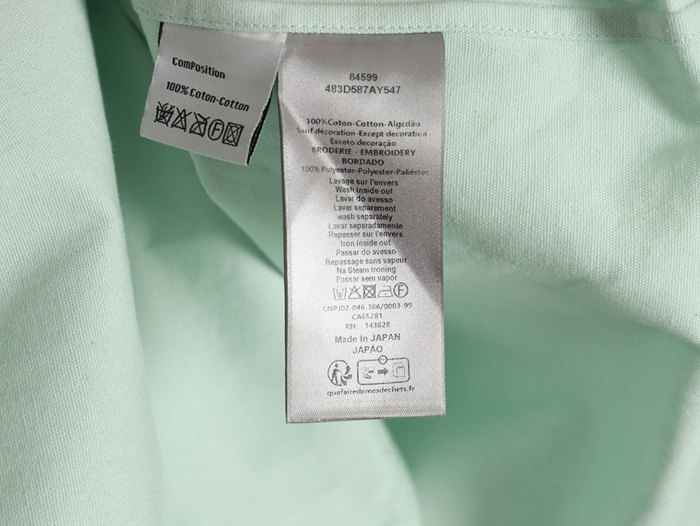 D*or heart embroidered shirt