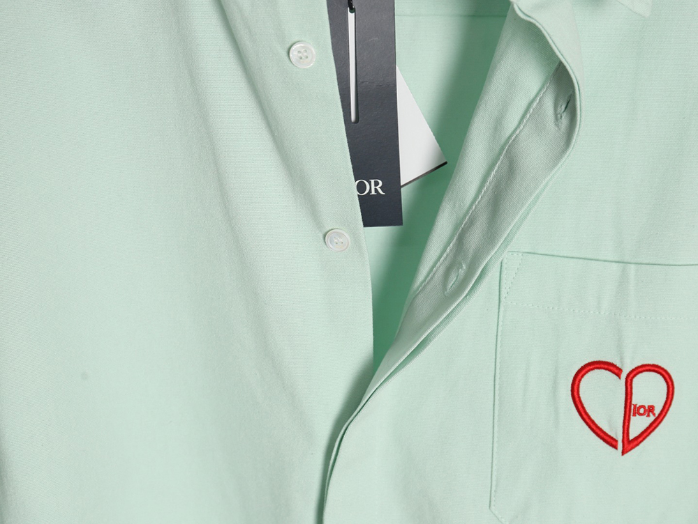 D*or heart embroidered shirt