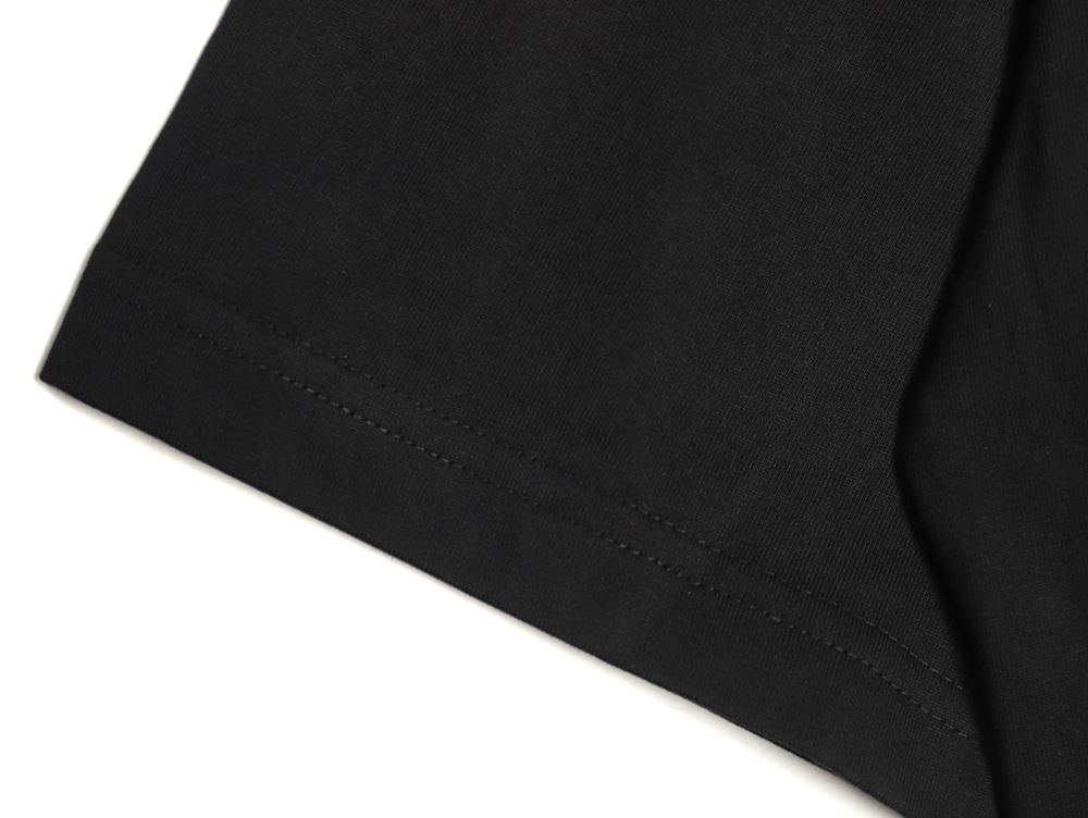 Ba*len*cia*ga lettering rhinestone short sleeve t-shirt