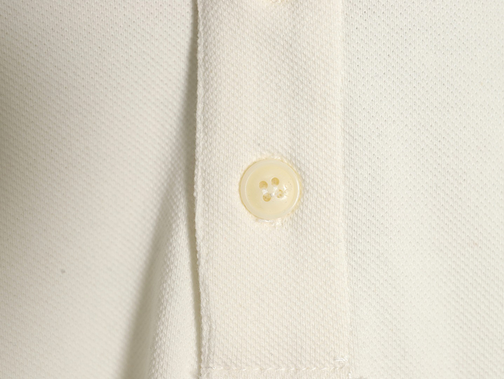 G*u*i short-sleeved polo shirt with red cuffs and double g embroidery