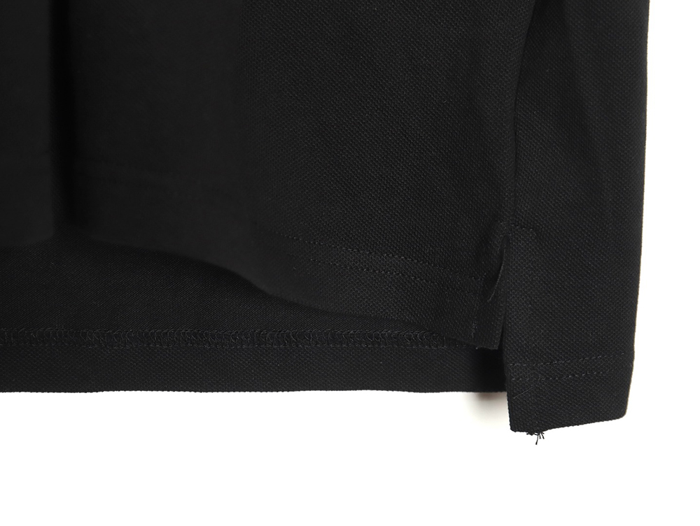 G*u*i short-sleeved polo shirt with red cuffs and double g embroidery tsk1