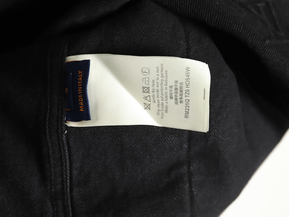 l0*is V*t0n embossed denim short-sleeved shirt