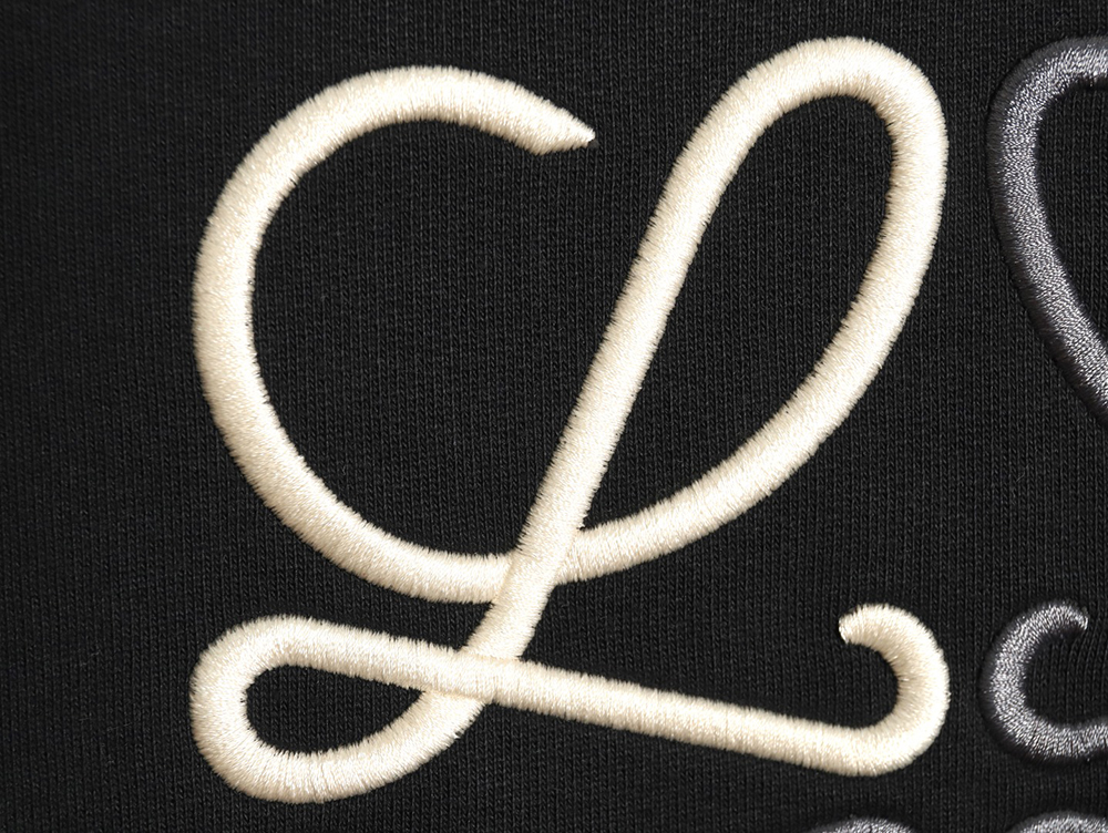 L0ew* anagram embroidered long-sleeved crewneck sweatshirt