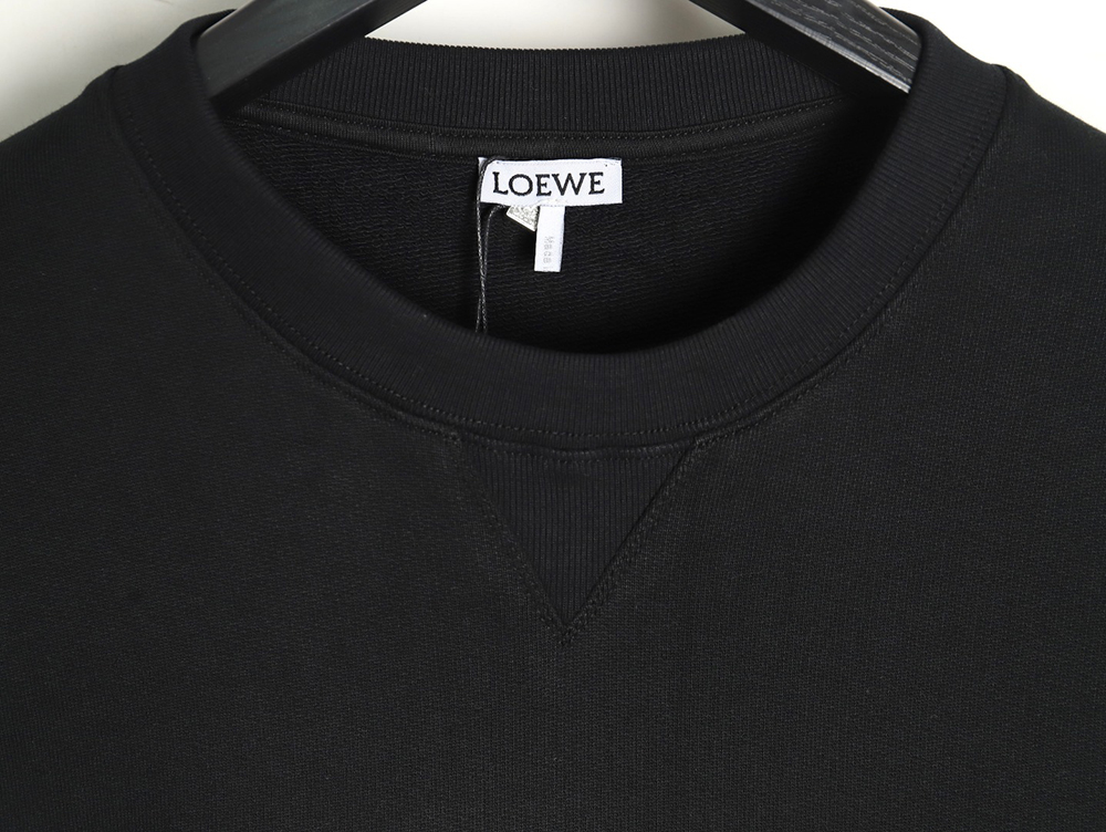 L0ew* anagram embroidered long-sleeved crewneck sweatshirt