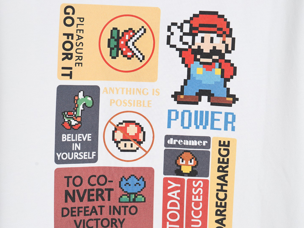 the nor*h F**e co-branded short-sleeved shirt with mario print