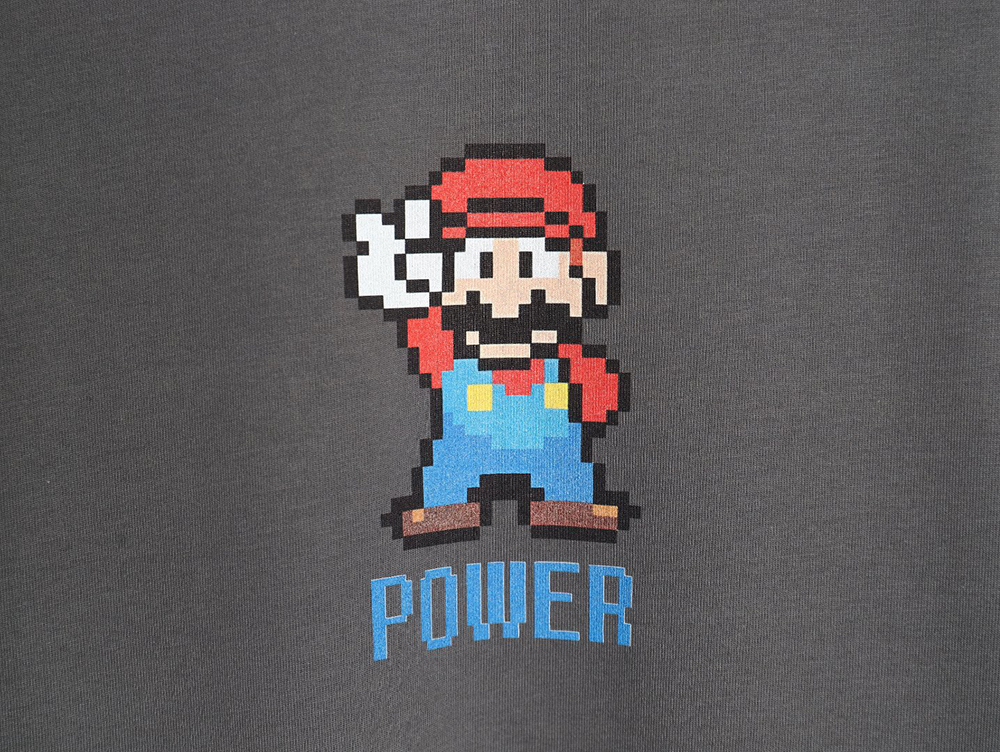 the nor*h F**e co-branded short-sleeved shirt with mario print tsk1