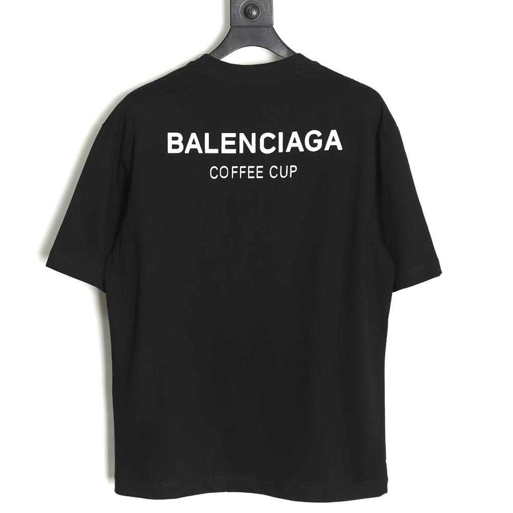Ba*len*cia*ga drink cup printed short sleeve tsk1